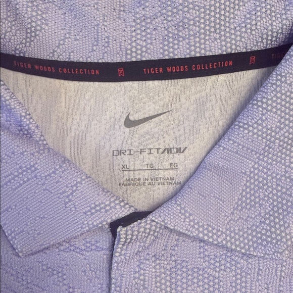 Tiger Woods Collection by Nike ADV Dri-Fit Polo (Light Blue/ Size XL) - Picture 2 of 7